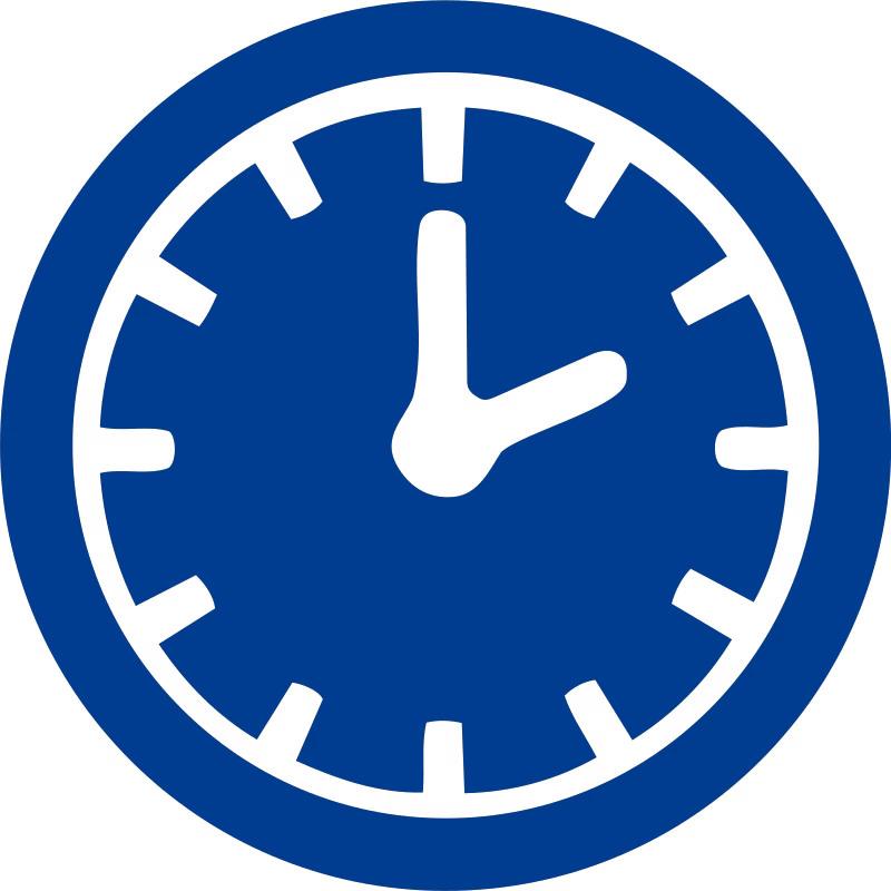 Clock Icon Showing Two O'Clock