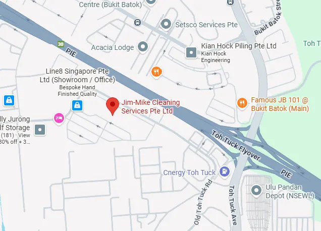 Map showing Jim-Mike Cleaning Services at Enterprise Hub